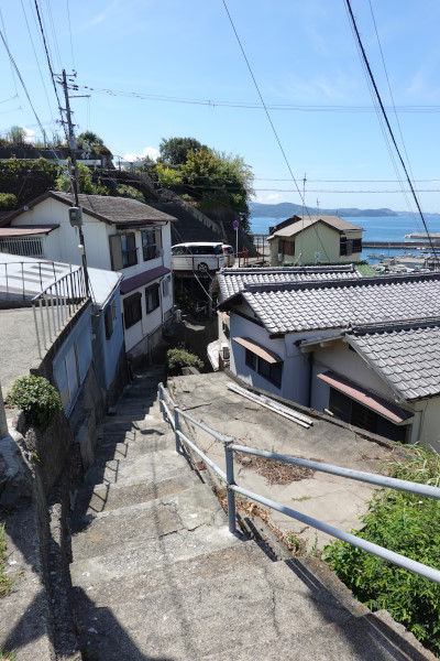 和歌山市雑賀崎の町並み