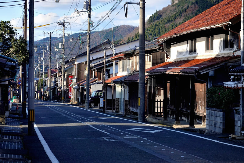 若桜・本通りの古い町並み