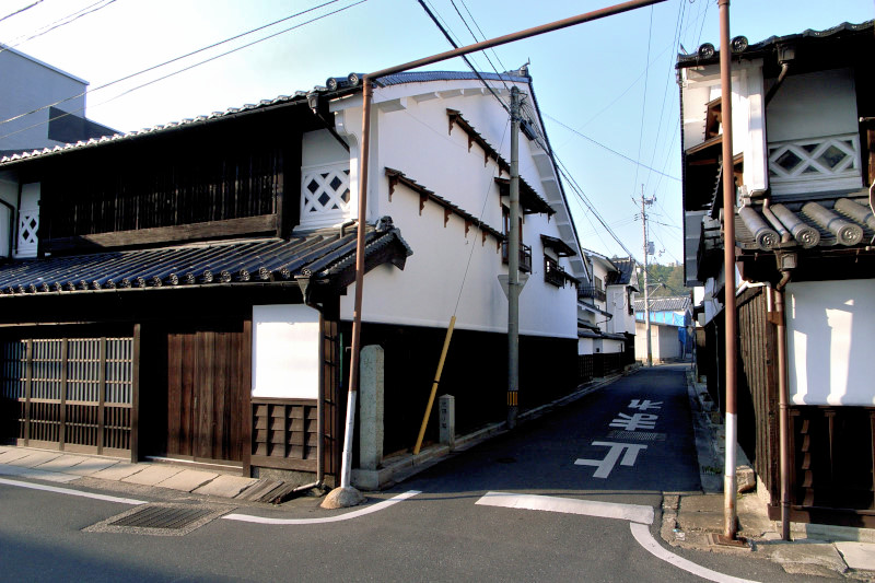 津山城東地区・大隅小路の風景